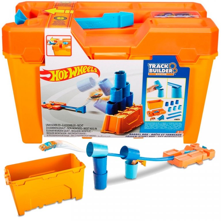 hot wheels builder barrel box